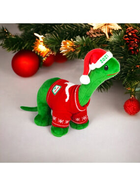 Sinclair Gas & Oil Christmas Plush 2021 Dino Ugly Sweater NEW Stuffed Animal